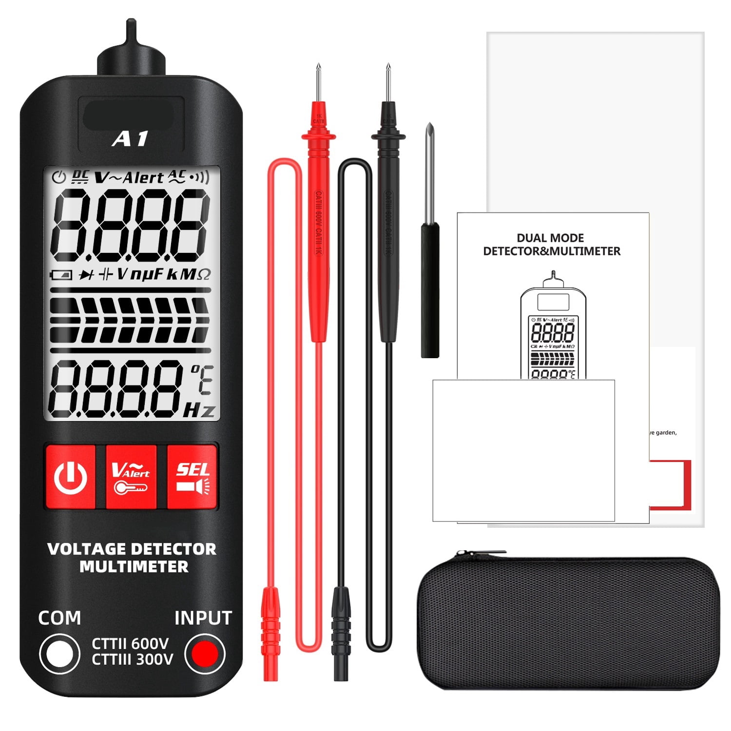 Smart Voltage Tester Automatic Digital Multimeter NCV Voltmeter Strip Line Measurement Resistance