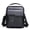 02#Black, variant on PU Leather Sling Bag Mens Crossbody Bag Chest Bag Sling Backpack for Men with USB Charge Port