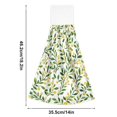 thumbnail image 6 of Yayeee Kitchen Hanging Hand Towels Set of 2 with Loop Bathroom Absorbent Tie Towel, Olive Leaf, 6 of 7