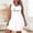 White(New), variant on PNTUTB Summer Women's Fashion Print Casual Round Neck Loose Loungewear Double Spaghetti Strap Nightgown