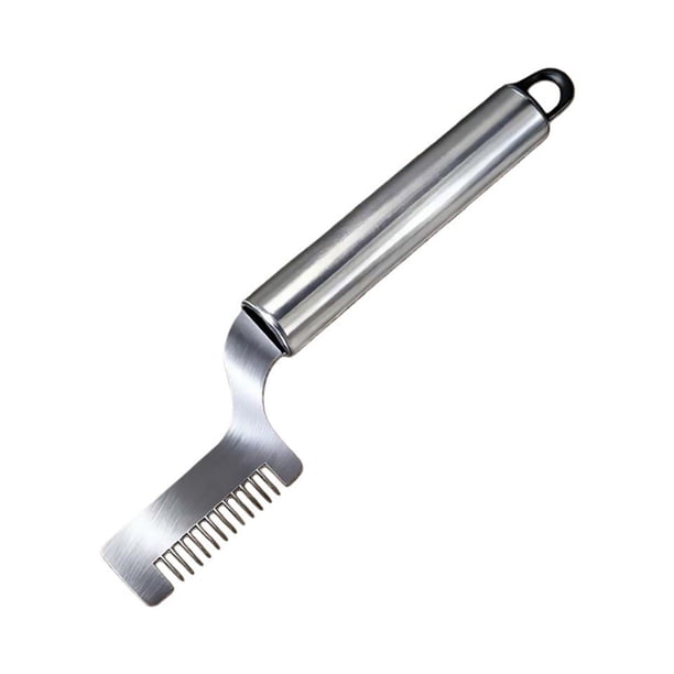 Cuchillo de acero inoxidable para picar cebolla verde, cortador afilado de cebollín, cuchillo para rallar, cubiertos de cocina para cortar verduras, cebolla, ajo y ensalada.