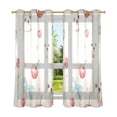thumbnail image 6 of Yayeee Window Curtains Light Filtering 63"x52" Grommet Panel Pair Home Living Room Decor, Dogs Cherry Pattern, 6 of 7
