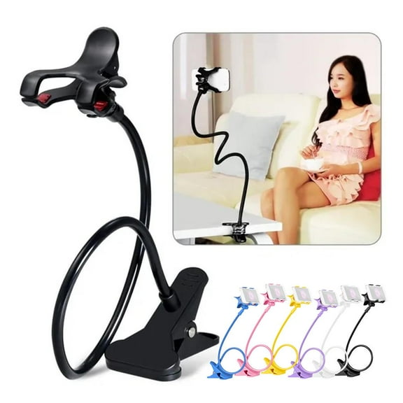 QHUDLV Gooseneck Phone Stand,Flexible Bed Desk Mount,Adjustable Lazy Holder