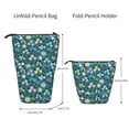 thumbnail image 2 of Kdxio Telescopic Pencil Bag Pen Holder Stationery Case,Stand-up Retractable Transformer Bag Organizer for Christmas Holiday(Floral), 2 of 6