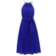 thumbnail image 5 of Gubotare Women's Gathered Halter Dress(Blue,XL), 5 of 5