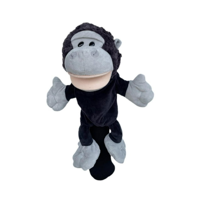 Funda para cabeza de Golf de animales para Fairway, funda para cabeza de Golf de felpa de madera, suministros antiarañazos, protección de manga para chimpancés