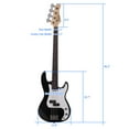 thumbnail image 2 of Glarry 45" Full Size Electric Guitar Includes Bass, Amplifier, Connecting Wire and Spanner Tool, 3-Color, 2 of 11