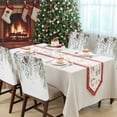 thumbnail image 4 of Winter Christmas Chair Covers Set of 1 Pine Leaves Blue Berry Hazelnut Cotton Chair Back Covers Stretch Removable Washable Slipcovers Protector for Dining Room Kitchen Party Decor, 4 of 5