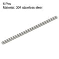 thumbnail image 2 of Unique Bargains M5 x 100mm Tige Entièrement Filetée 304 Filetages à Droite en Acier Inoxydable 6 Pack, 2 of 4