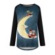 thumbnail image 4 of Camiseta de manga larga con cuello redondo y estampado navideño para mujer Pompotops qwe24194, 4 of 5