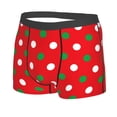 thumbnail image 2 of Naloa White and Green Polka Dot Print Mens Underwear - Boxers for Men, Classic Briefs for Men, 2 of 9