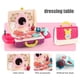 thumbnail image 3 of Maquillaje Vanity Playset Estilo Maleta | Estuche cosmético de simulación con accesorios lavables | Organizador de mochila de juguete de viaje | ABS duradero | Portátil 9,84 x 8,66 x 3,54 pulgadas |, 3 of 5