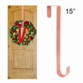 thumbnail image 6 of 15" Wreath Hanger Over Door Metal Hook Clothes Hanger For Door Decoration Copper, 6 of 6