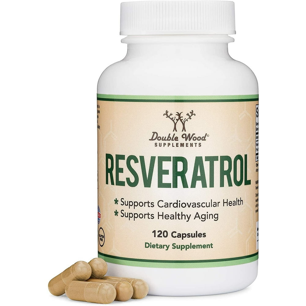 Resveratrol 500mg Per Serving, 120 Capsules (Natural Resveratrol