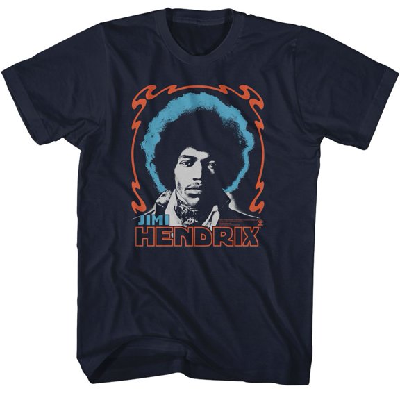 Jimi Hendrix Tri-Color Jimi Navy T-Shirt