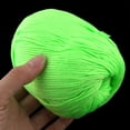 thumbnail image 3 of Home Women Winter Sweater Hat Handcraft Crochet Knitting Weaving Yarn Fluorescent Green 50g, 3 of 3