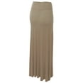 thumbnail image 2 of Made by Johnny Women's Fold-Over Maxi Skirt L TAUPE, 2 of 6