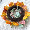 thumbnail image 4 of Thanksgiving Pumpkin Wreath for Front Door Winter Wreath Eucalyptus Wreath 17.71Inch Handmade Wreath Farmhouse Wreath Grapevine Wreath, 4 of 7