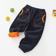 thumbnail image 2 of Povozer Toddler Baby Boys Girls Sweatpants Elastic Waist Bottom Pants(Orange,4-5T), 2 of 6