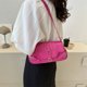 thumbnail image 2 of Bolso de hombro para mujer Bolsos de cuero de PU Bolsos elegantes simples Rosa Rojo Rojo FLhrweasw Nuevo, 2 of 9