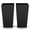 Black, variant on VEVOR Tall Planters Set of 2, 22 Inch Large Outdoor Taper Planters for Outdoor Indoor Plants, Front Porch Plastic Modern Flower Pots with Casters, Inner Pot & Drainage Holes for Patio, Garden, Black