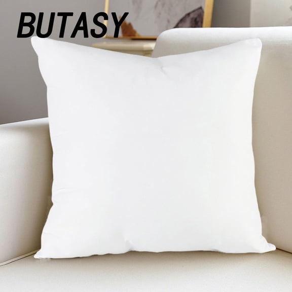 BUTASY 18×18 Pillow Inserts, Soft Lightweight Cotton Filled Throw Pillow Insert, Long-lasting Cushion Pads for Bed, Sofa & Outdoor Patio