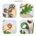 thumbnail image 4 of Ramas de caramelo brillantes para decorar el árbol de Navidad | Ramo de flores artificiales de Nochebuena para arreglos florales navideños y decoración de interiores, 4 of 9