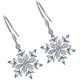 thumbnail image 5 of Pendientes para mujer mamá mujer imitación zafiro con incrustaciones de copo de nieve cuelgan pendientes de gancho joyería de boda declaración de regalo, 5 of 5