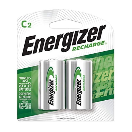 Energizer C2 Rechargeable, Size C, 2-Count