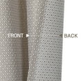 thumbnail image 5 of Shininglove 36 inch Curtains Bathroom Waterproof Curtains Window, Waffle Weave Textured Small Cafe Curtain, Taupe, 2 Panels, 5 of 6