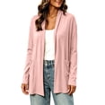 thumbnail image 7 of FchengtaiS Womens Lightweight Cardigans Long Sleeve Open Front Casual Cardigan with Pockets, 7 of 7