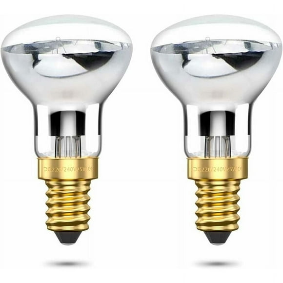 Ampoules De Lampe À Lave R39 E14 40w, Petites Ampoules De Lampe À Lave À Réflecteur Ses À Vis Edison, Blanc Chaud 2800k R39 À Intensité Variable (Lot De 2) Zhuoxuan
