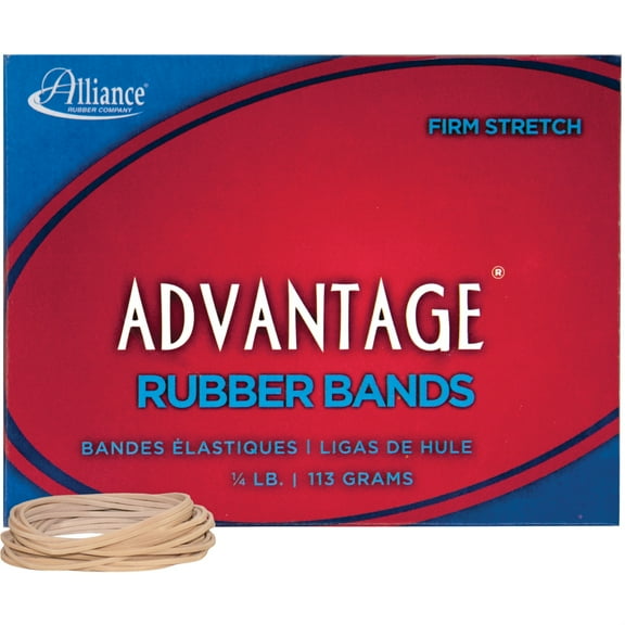 Approx. 562 Bands - 2" x 1/16" - Natural Crepe - 1/4 lb Box
