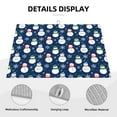 thumbnail image 4 of Microfiber Drying Mat, Cute Snowman Blue Background Dish Drying Mat for Kitchen Counter, 18 x 24 inches, 4 of 9