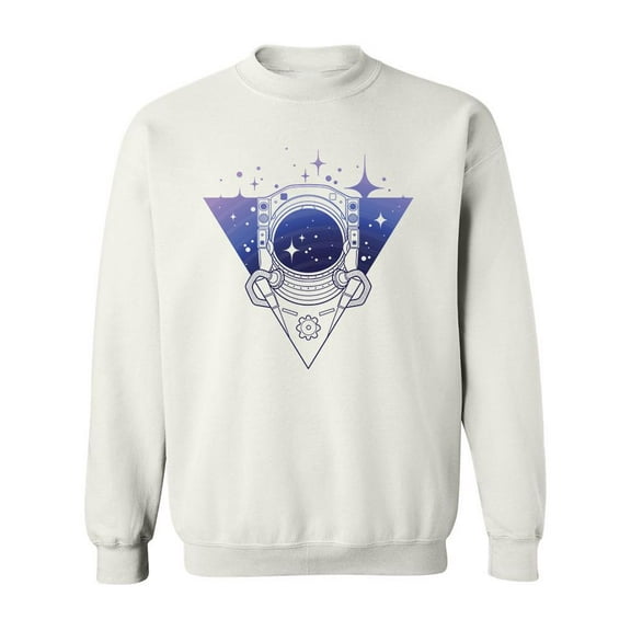Astronaut Inside A Triangle Sweatshirt Men -Image by Shutterstock, Male 4X-Large