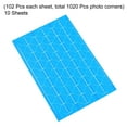 thumbnail image 3 of Unique Bargains Photo Corner Sticker PVC Self Adhesive Picture Mounting Label Blue 10 Sheets/1020 Pcs, 3 of 5