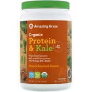 Amazing Grass Protein & Kale Powder, Honey Roasted Peanut, 20g Protein, 15 servings