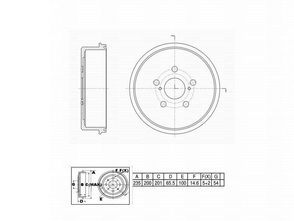 Winstop Brake Drum, Rear WS236801, Toyota Celica 1993-1990