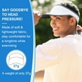 thumbnail image 3 of Sports Sun Visor for Men Women, Lightweight Soft Quick-Dry Visor Hat, Packable Tennis Golf Running Visor, 3 of 6