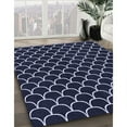 thumbnail image 3 of Ahgly Company Machine Washable Indoor Rectangle Transitional Periwinkle Purple Area Rugs, 3' x 5', 3 of 7