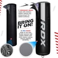 thumbnail image 5 of RDX Punch Bag 60LB,80LB, Leather Adult Punch Bag and Boxing Gloves, 5ft, White, 5 of 7