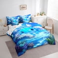 thumbnail image 3 of Homewish Kawaii Blue Salamander 7-Piece Queen Bedding Set - Cute Wildlife, 3 of 8