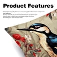thumbnail image 2 of Woodpecker Pillow Covers Set of 2 with Unique Patterns - Available in 16x16, 18x18, and 20x20 Inches for Various Occasions - Pillow Inserts Included, 2 of 6