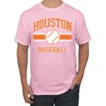 thumbnail image 1 of Wild Bobby City of Houston Baseball Fantasy Fan Sports Men's T-Shirt, Light Pink, X-Large, 1 of 6