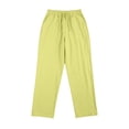 thumbnail image 3 of Ulitacool Women Pants High Waist Cargo Trousers Lightweight Jogging Bottoms Straight Leg Elegant Hiking Pants M Yellow, 3 of 3