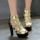 thumbnail image 5 of Zapatos de moda para mujer, zapatos de punta con fugas de estilo romano hueco, sandalias de mujer de tacón ultraalto a juego con estampado de serpiente Wmkox8yii  shjk7367, 5 of 6