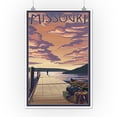 thumbnail image 3 of Missouri, Dock Scene and Lake (12x18 Wall Art Poster, Room Decor), 3 of 3