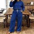 thumbnail image 4 of KyCheLot Women's Sweatsuits Oversized 2 Piece Outfits Long Sleeve Pullover Tops and Sweatpants Casual Set, 4 of 9