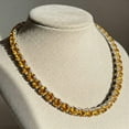 thumbnail image 3 of Citrine Tennis Necklace for Woman , November Birthstone Jewelry , Layered Choker Necklace , Yellow Stone Necklace, Gift for Her, 3 of 6