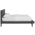 thumbnail image 6 of Julia Queen Biscuit Tufted Performance Velvet Platform Bed Gray, 6 of 7